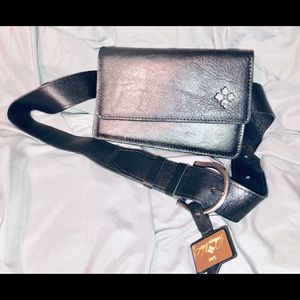 Leather waist bag